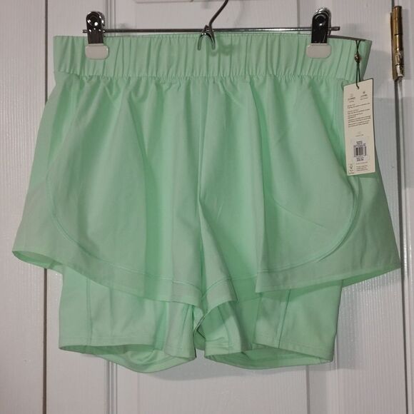 CALIA Women's 2-In-1 Ruched Running Shorts Sz XL NWT - Picture 1 of 11